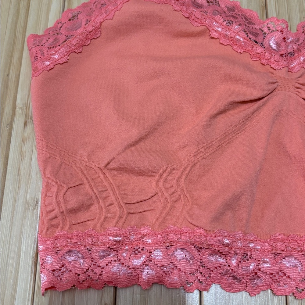 Bralette. One size. Coral color. NWT. - Picture 2 of 9